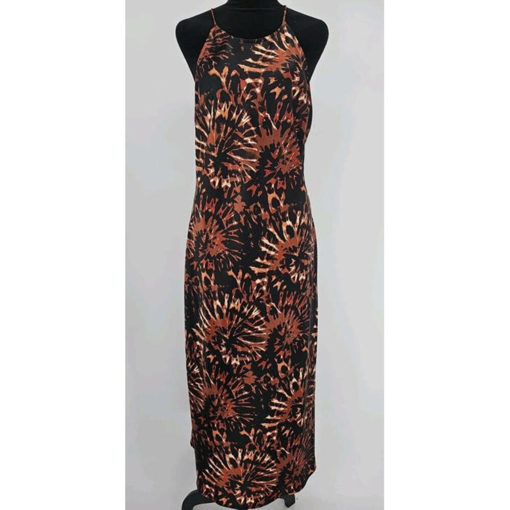 Banana Republic‎ Slip Maxi Dress Brown And Black Floral Medium